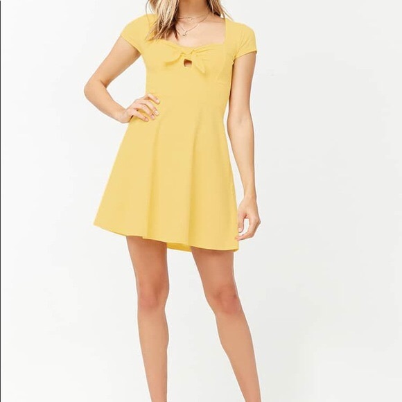 Forever 21 Dresses & Skirts - Forever 21 Light Yellow Knit Dress